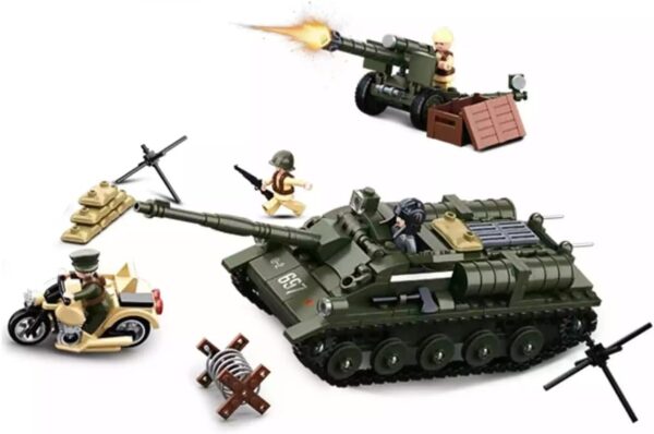Sluban Klocki Bitwa pod Kurskiem II Wojna Światowa (998 el.) Zestaw Militarny M38-B0697