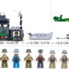 Sluban Klocki Bunkier w Wydmach II Wojna Światowa (765 el.) Zestaw Militarny Kompatybilny