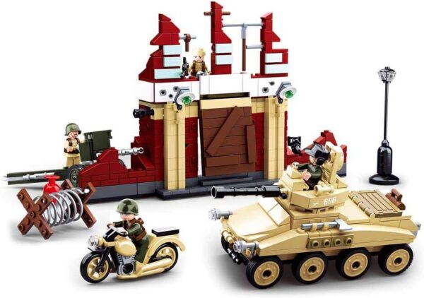 Sluban Klocki Bitwa o Stalingrad II Wojna Światowa (479 el.) Tank i Ruiny Miejskie