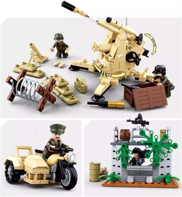 Sluban Klocki Bitwa pod Kurskiem II Wojna Światowa (998 el.) Zestaw Militarny M38-B0697