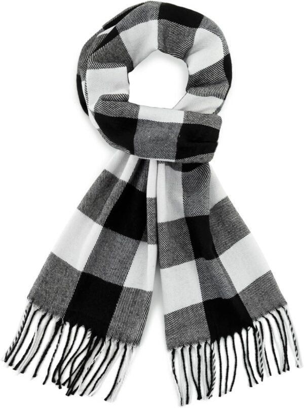 Szalik Damski Męski Unisex Długi Lekki Wzór Krata (Jesień/Zima) 190x33 cm