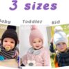 FURTALK Czapka Zimowa Dziecięca (Unisex) Z Nausznikami Polar i Odpinany Pompon (0-6 Lat)
