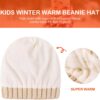 Zestaw 2 Czapki Zimowe Dziecięce (0-36 M) Podwójny Pompon Ciepły Akryl Polar (Unisex)