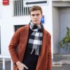 Szalik Damski Męski Unisex Długi Lekki Wzór Krata (Jesień/Zima) 190x33 cm