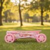 Wózek dla Lalek BabyBoo Junior Roamer 2w1, Gondola, Regulowana Rączka/Budka, Różowa Dżungla