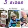 FURTALK Czapka Zimowa Dziecięca (Unisex) Z Nausznikami Polar i Odpinany Pompon (0-6 Lat)