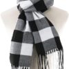 Szalik Damski Męski Unisex Długi Lekki Wzór Krata (Jesień/Zima) 190x33 cm