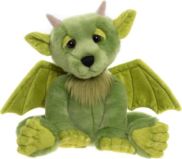 Charlie Bears Bearhouse Spires Pluszak Smok/Gargulec (25 cm) Zielona Maskotka Fantasy