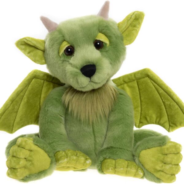 Charlie Bears Bearhouse Spires Pluszak Smok/Gargulec (25 cm) Zielona Maskotka Fantasy
