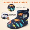 JOINFREE Kapcie Dziecięce Buciki Domowe Antypoślizgowa Gumowa Podeszwa Polar Unisex