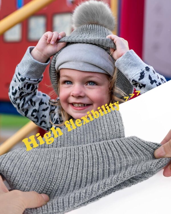 FURTALK Czapka Zimowa Dziecięca (Unisex) Z Nausznikami Polar i Odpinany Pompon (0-6 Lat)