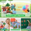 Goody King Klocki Magnetyczne 150 elementów STEM Montessori (3-10 Lat) Prezent na Urodziny