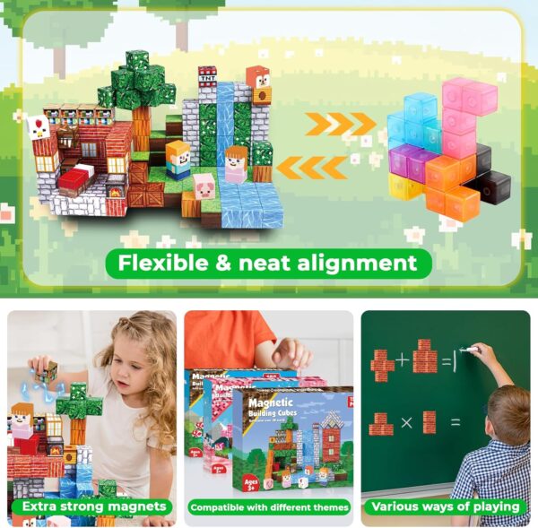 Goody King Klocki Magnetyczne 150 elementów STEM Montessori (3-10 Lat) Prezent na Urodziny