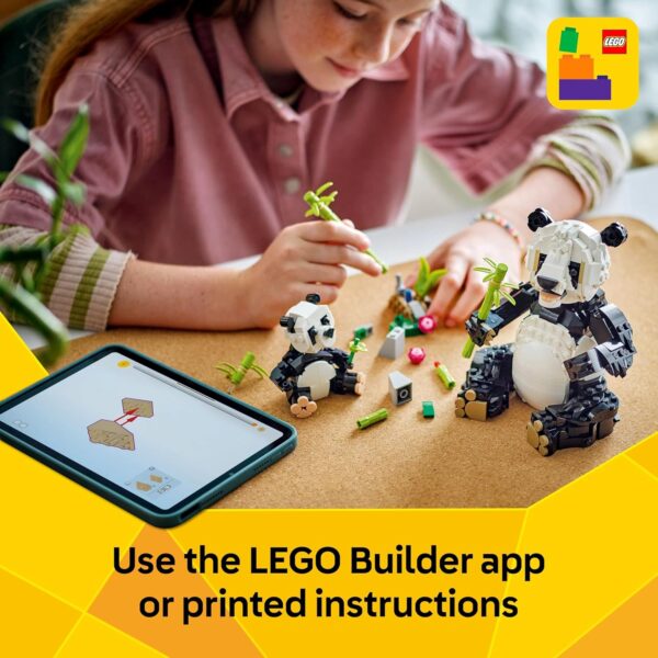 LEGO Creator 3w1 Dzikie Zwierzęta: Rodzina Pandy - Pingwiny lub Orka - Zestaw Kreatywny 31165