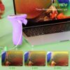 Mikroskop Cyfrowy Kieszonkowy dla Dzieci, Ekran HD 2.0", USB, Podświetlenie LED, Pomarańczowy