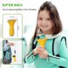 Mikroskop Cyfrowy Kieszonkowy dla Dzieci, Ekran HD 2.0", USB, Podświetlenie LED, Pomarańczowy