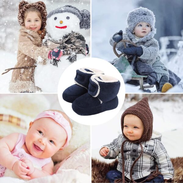 81QGHr6XTUL._AC_SL1500_.jpg JAN & JUL Botki Zimowe Dziecięce Wodoodporne Polar Sherpa Elastyczna Podeszwa