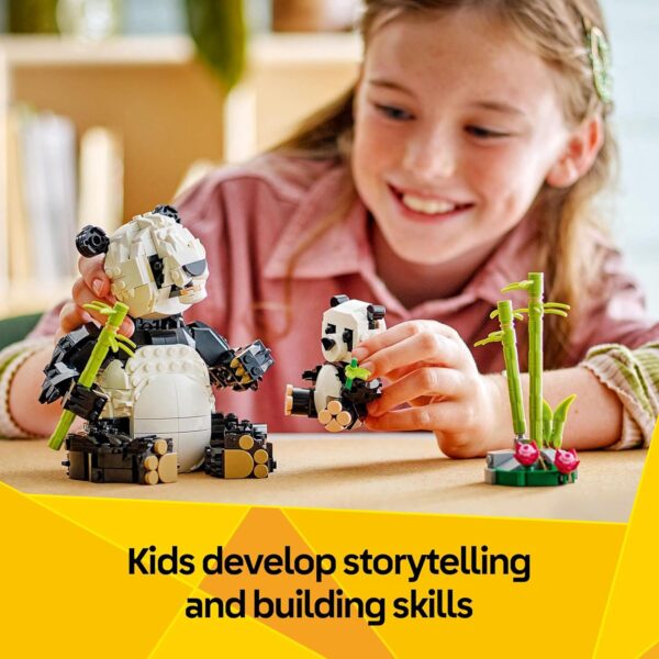 LEGO Creator 3w1 Dzikie Zwierzęta: Rodzina Pandy - Pingwiny lub Orka - Zestaw Kreatywny 31165