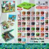 Duży Zestaw Klocków Magnetycznych 200 elementów STEM Cubes z 6 podstawkami (3-12 lat)