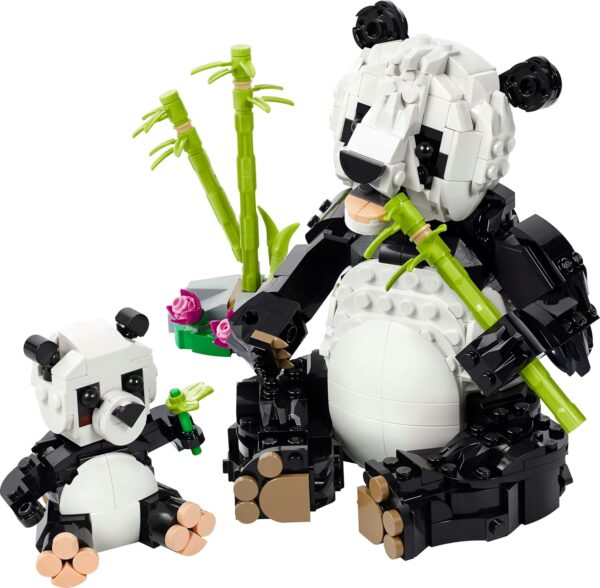 LEGO Creator 3w1 Dzikie Zwierzęta: Rodzina Pandy - Pingwiny lub Orka - Zestaw Kreatywny 31165