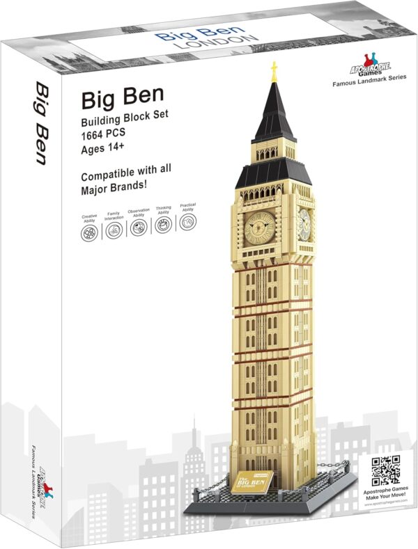 Klocki Konstrukcyjne APOSTROPHE Games Wieża Zegarowa Big Ben (1664 elementy)