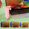 Mikroskop Cyfrowy Kieszonkowy dla Dzieci, Ekran HD 2.0", USB, Podświetlenie LED, Pomarańczowy