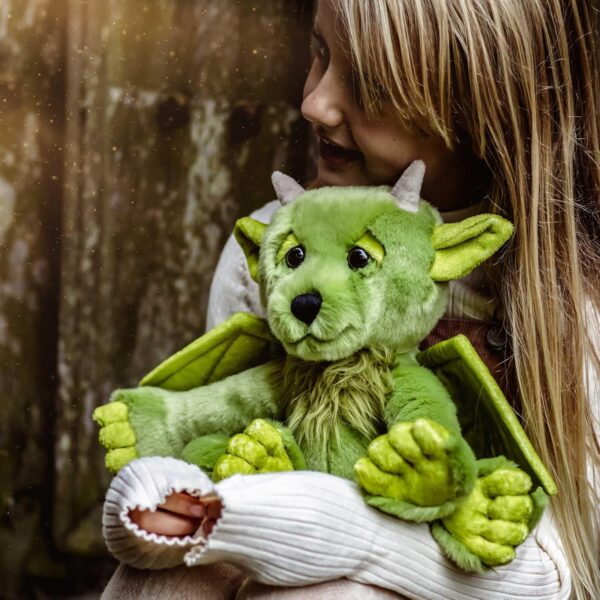 Charlie Bears Bearhouse Spires Pluszak Smok/Gargulec (25 cm) Zielona Maskotka Fantasy