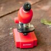 Mikroskop Bresser Junior 40-640x, Edukacyjny Zestaw dla Dzieci, Fioletowy