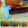 Mikroskop Cyfrowy Kieszonkowy dla Dzieci, Ekran HD 2.0", USB, Podświetlenie LED, Pomarańczowy