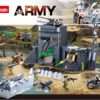 Sluban Klocki Bunkier w Wydmach II Wojna Światowa (765 el.) Zestaw Militarny Kompatybilny