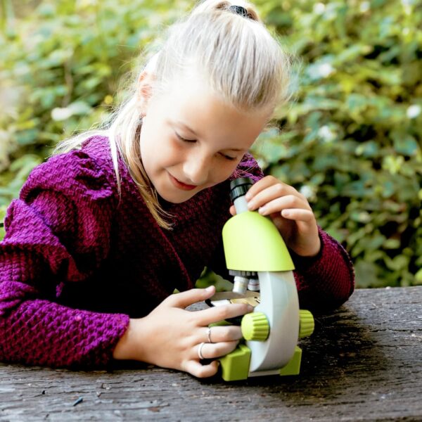 Mikroskop Bresser Junior 40-640x, Edukacyjny Zestaw dla Dzieci, Fioletowy