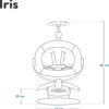 61SalEjYWtL._AC_SL1500_ Lionelo Iris Bujaczek Elektryczny Obrotowy 360 stopni Szary do 9kg Pilot