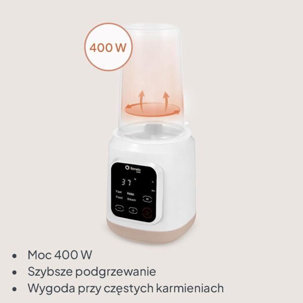 61u3uydJ-lL._AC_SL1500_ Lionelo Thermup 3.0 Podgrzewacz do butelek 6w1 Sterylizator 400W Cyfrowy