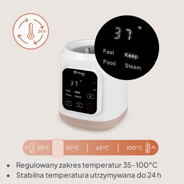 710rXrSwiAL._AC_SL1500_ Lionelo Thermup 3.0 Podgrzewacz do butelek 6w1 Sterylizator 400W Cyfrowy