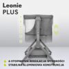 Lionelo Leonie Plus Łóżeczko Dostawne 3w1 z Funkcją Kołyski Szare