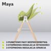 71M7kymhifL._AC_SL1500_ Lionelo Maya Krzesełko do karmienia 2w1 Drewniane do 25kg Szare
