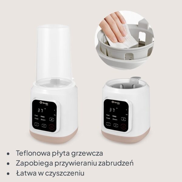 71NAlFyUYEL._AC_SL1500_ Lionelo Thermup 3.0 Podgrzewacz do butelek 6w1 Sterylizator 400W Cyfrowy