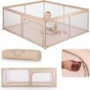 Sun Baby Kojec dla Dziecka XXL 150x200 cm Beżowy Składany z Torbą