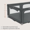 Lionelo Florence Kojec dla Dziecka 150x180 cm Easy Fold Składany Szary