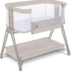 Lionelo Luna Łóżeczko Dostawne 2w1 Co-sleeping z Materacem Szare