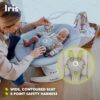 813XjroUsLL._AC_SL1500_ Lionelo Iris Bujaczek Elektryczny Obrotowy 360 stopni Szary do 9kg Pilot