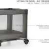 81Ia03r28EL._AC_SL1500_ Kinderkraft JOY 2 Łóżeczko Turystyczne 2w1 Składane z Torbą Szare