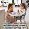 81L3zxKfZlL._AC_SL1500_ Lionelo Maya Krzesełko do karmienia 2w1 Drewniane do 25kg Szare