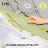 81Q-T0UChAL._AC_SL1500_ Lionelo Iris Bujaczek Elektryczny Obrotowy 360 stopni Szary do 9kg Pilot