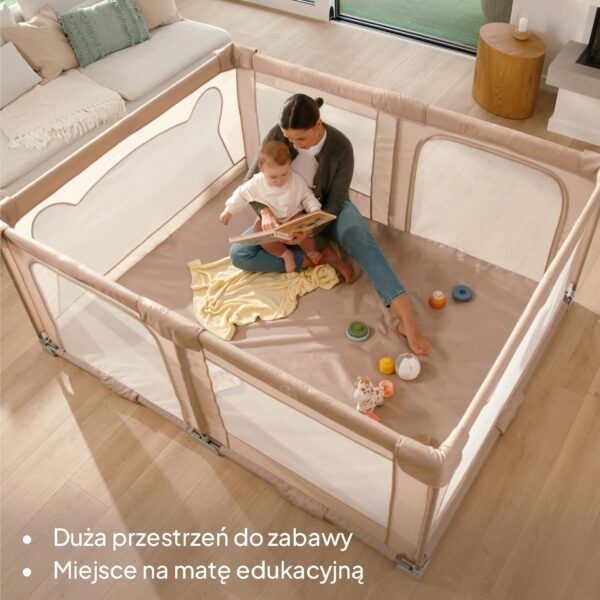 Lionelo Florence Kojec dla Dziecka 150x180 cm Easy Fold Składany Szary