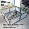81ut1oxHOzL._AC_SL1500_ Lionelo Willow XL Duży Kojec dla Dziecka 187x207 cm Szary Składany