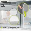 91kXj3uuOL._AC_SL1500_ Lionelo Willow XL Duży Kojec dla Dziecka 187x207 cm Szary Składany
